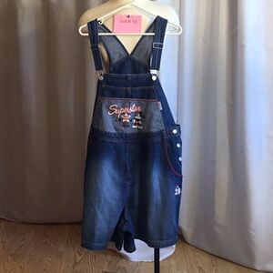 NWOT DISNEY bib shorts slightly distressed in size 18 to 20